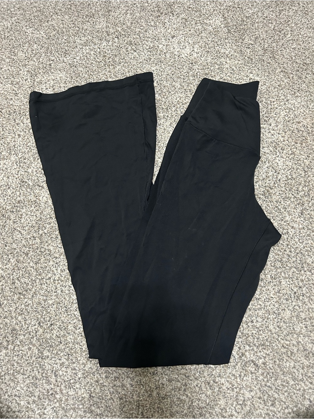 Black Wide-Leg Yoga Pants